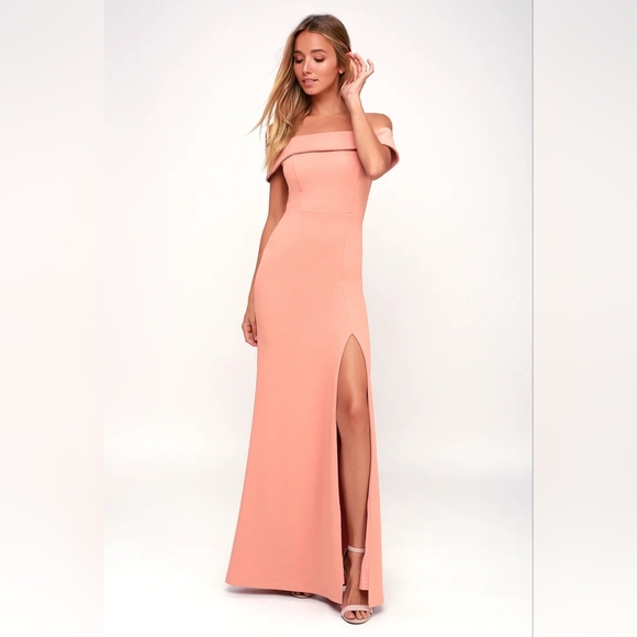 Lulus Dresses & Skirts - Lulus Off Shoulder Maxi Dress